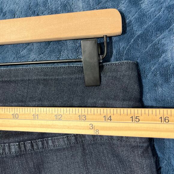 NYDJ Made For Curves BootCut Dark Blue Denim 2 Button Casual Jeans Womans Size 4 - Picture 6 of 7